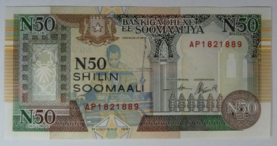 SOMALIA : 50 SHILIN SOOMAALI 1991 , UNC / UNC -