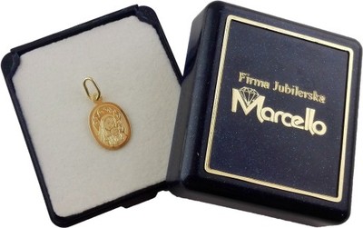 Medalik Złoty diamentowany Złoto pr.585+GRAWER