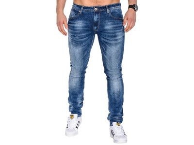 Hit spodnie jeansy męskie slim OMBRE P394 jeans 31