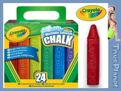 Crayola TĘCZOWA KREDA NIEPYLĄCA ZMYWALNA 24 kol