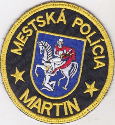 Naszywka Policji Municypalnej m. Martin, Czechy
