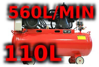 Kompresor sprężarka 110L 8BAR 560L/MIN ! 230V ! FV - 3101325916 - oficjalne  archiwum Allegro
