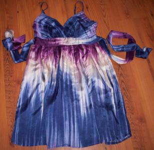 Sukienka niebieska fioletowa TOPSHOP 38 M/40 L inn