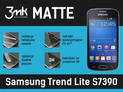 Matowa folia 3mk MATTE na Samsung Trend Lite