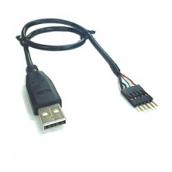 Kabel wtyk USB A-wtyk 5pin 2.54mm dł.30cm Arduino