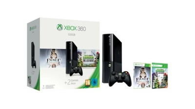 NOWY XBOX 360 E 500GB 2 Gry FABLE 1 m-c LIVE GOLD