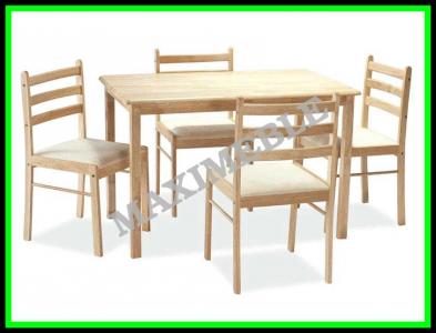 Zestaw STARTER II stół +4 krzesła buk kpl SIGNAL