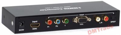 Konwerter sygnału HDMI na VGA +Audio / YPbPr+Audio