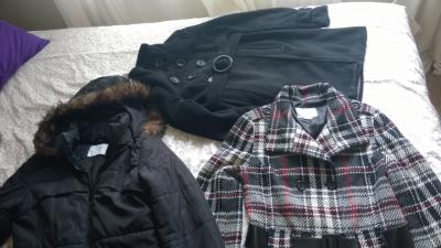 Paczka ubrań - płaszcze i kurtka zimowa rozmiar 40