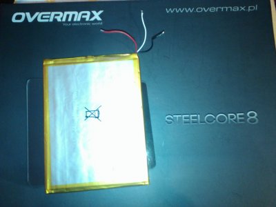 overmax steelcore 8 bateria 3800mah