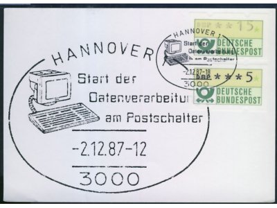 Bundespost Hannover przetwarzanie danych komputer