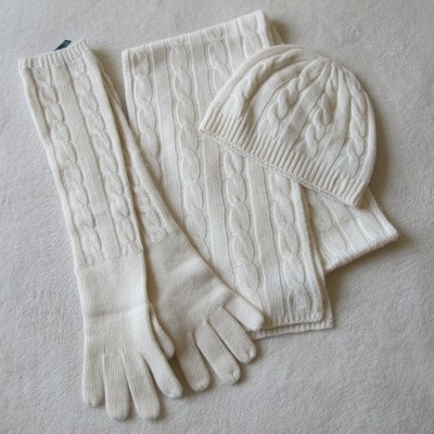 RALPH LAUREN Zimowy komplet długie rękawiczki