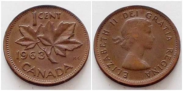 Kanada 1 cent 1963r