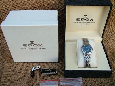 EDOX Les Combes - zegarek damski stal z APART