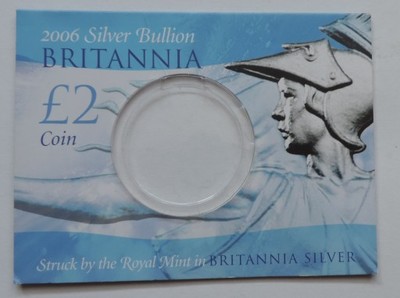 Karta prezentacyjna do 2 funty Britannia 2006 1 oz
