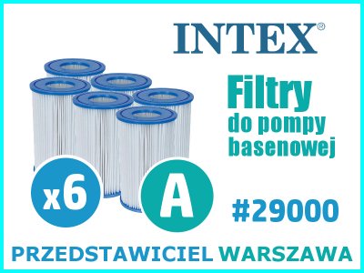 Filtr do pompy komplet Typ A 6 szt. INTEX 29000 x6 :: baseny
