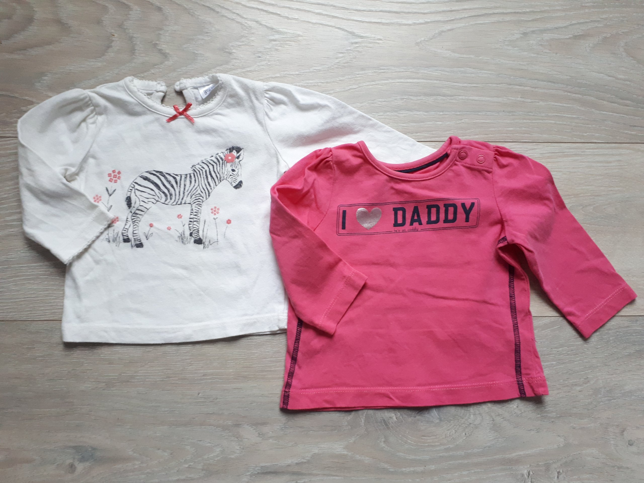 F&F Mothercare bluzeczki zebrta i love daddy68