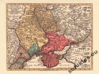 UKRAINA EFEKTOWNA MAPA z 1744 roku