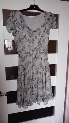 Sukienka zwiewna orsay motyle 38 - 6826741514 - oficjalne archiwum Allegro
