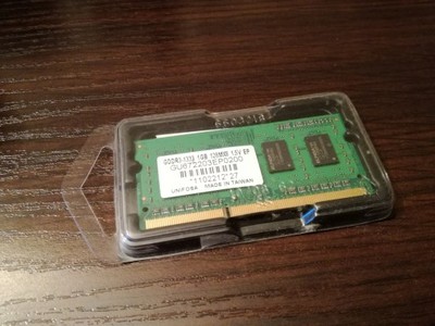 Pamięć RAM DDR3-1333 1GB 1,5 V UNIFOSA ELPIDA