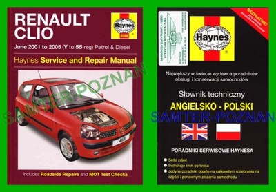 Renault Clio 2 2001-2005 dizel+b instrukcja Haynes