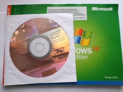 Windows XP Home edition end key kod end sticker.