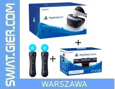 Gogle Sony PlayStation VR + Kamera PS4 + 2x Move u