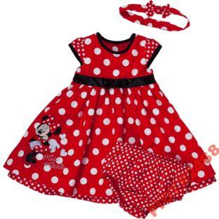 Disney Minnie Mouse SUKIENKA CZERWONA GROSZKI -C65