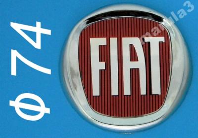 Emblemat naklejka znaczek logo - FIAT 74mm - nowe