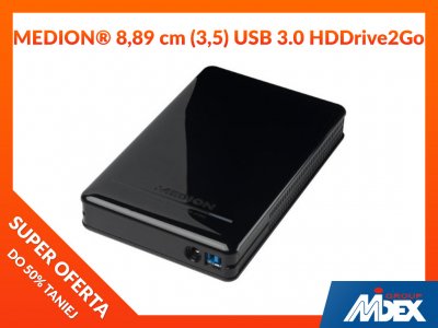 2TB HDDrive2Go USB 3.0 MEDION (MD 90169) - 6336270418 - oficjalne archiwum  Allegro