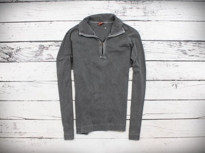 S Hugo Boss Orange Bluza Męska Zip-Up Szara roz XL