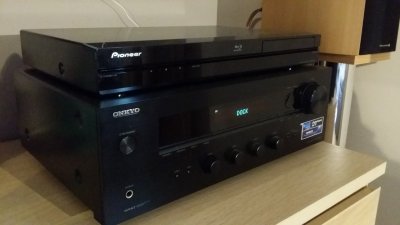 Zestaw audio Onkyo TX-8020,Wharfedale,Pioneer