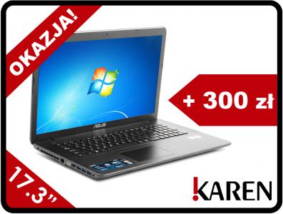 Laptop ASUS R752LD i3 GT820M Windows 7 + 300zł - 4551256604 - oficjalne  archiwum Allegro