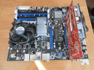 Płyta + procesor Intel core 2 Quad Q9550+grafika