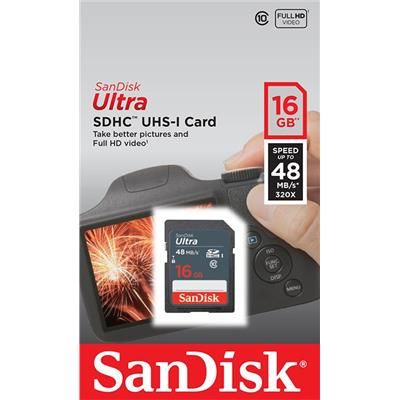 SanDisk karta pamięci Ultra SDHC 16GB Class 10