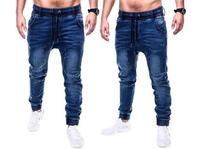 Spodnie jeansy męskie slim OMBRE P407 jeans M