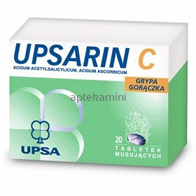 Upsarin C 0,33g+0,2g ,20 tab. mus. PRZEZIĘBIENIE