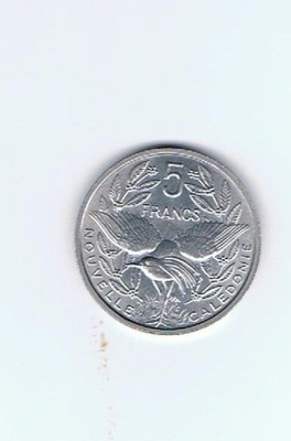 Nowa kaledonia 5 francs