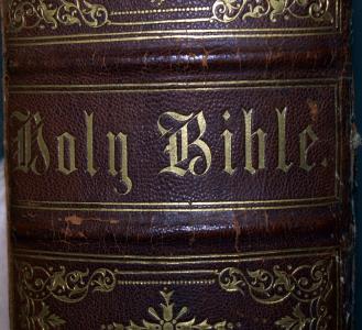 ogromna  Biblia, ilustrowana, z 1860 roku