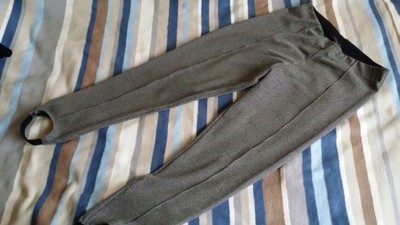 Legginsy spodnie Zara basic 42 XL kratka tanio