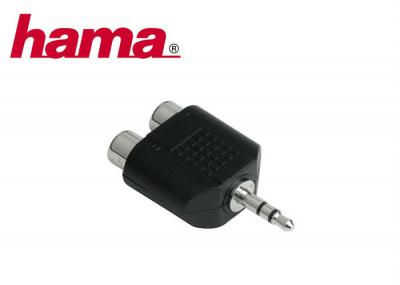 ADAPTER Jack 3,5 STEREO WT - 2xCinch GN / HAMA