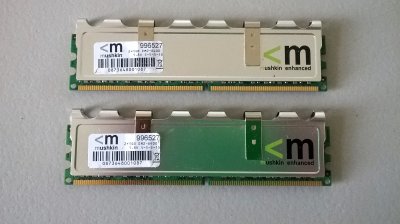 *MUSHKIN 2GB 2x1GB * DDR2 800MHz PC-6400*