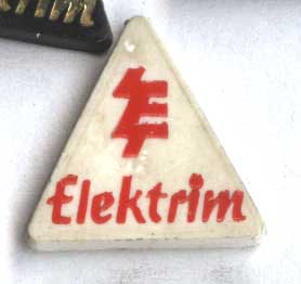 odznaka ELEKTRIM Król spekulantów firma GPW biała