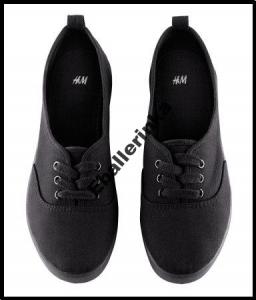 H&M buty trampki tenisówki czarne r. 38 - 3072066501 - oficjalne archiwum  Allegro
