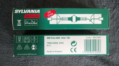 Lampa SYLVANIA metalarc HSI-TD 70W/WDL UVS Rx7s