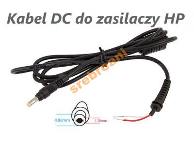 Kabel DC do zasilaczy HP z wtykiem 4,8 x 1,7 mm