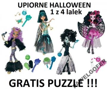 Monster High Halloween X3714, X3715, X3716, X3718 - 2839053169 - oficjalne  archiwum Allegro
