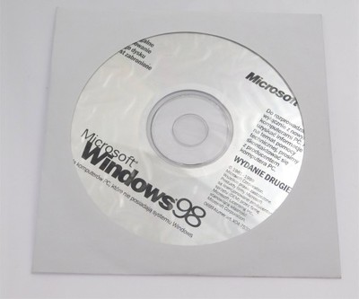 Płyta nośnik CD Windows 98 PL