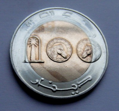 205. ALGIERIA 100 DINARS 2002 UNC-. HOLDER