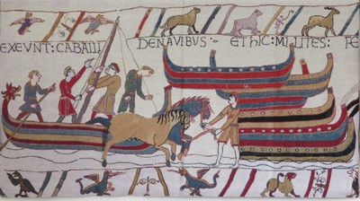 Gobelin Arras kilim Tkanina z Bayeux wikingowie